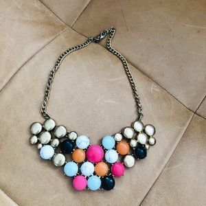 JCREW multi-color statement necklace